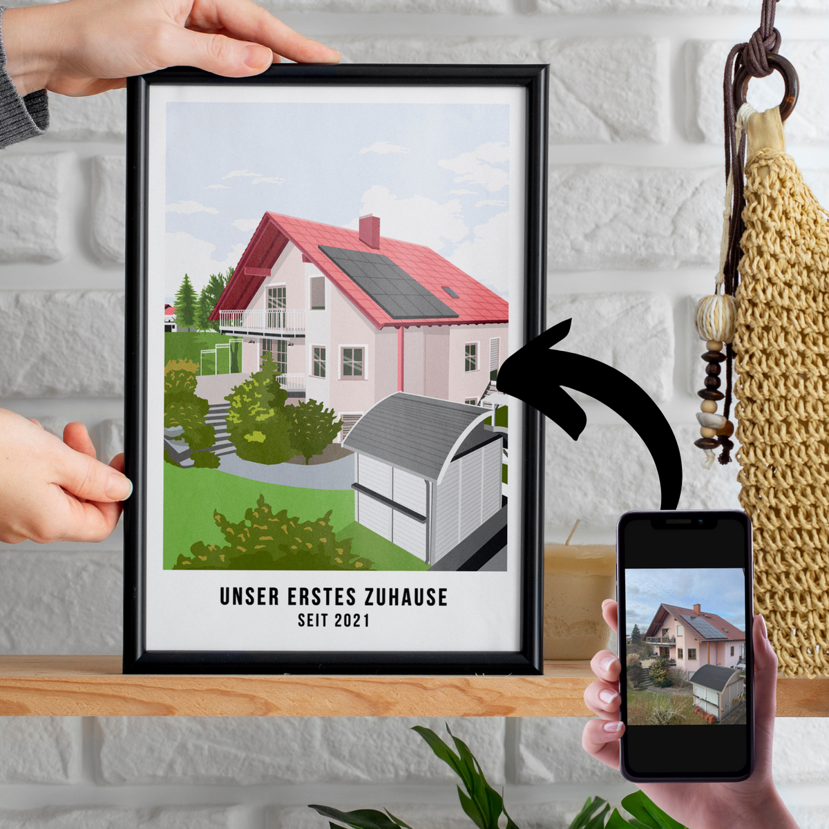 Haus Portrait Illustration